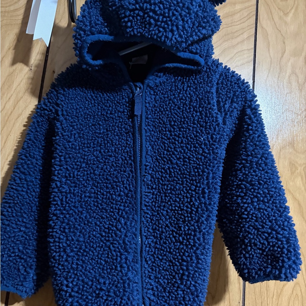Wonder Nation Navy Blue Fleece Kids Jacket